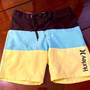 Boys Hurley Swim Trunks, size 7, hardly worn